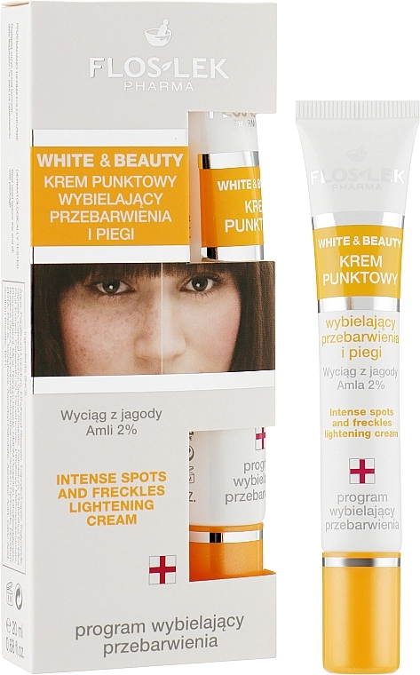 Floslek Крем для интенсивного осветления пигментных пятен и веснушек White & Beauty Intense Spots And Freckles Lightening Cream - фото N1