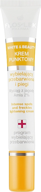 Floslek Крем для интенсивного осветления пигментных пятен и веснушек White & Beauty Intense Spots And Freckles Lightening Cream - фото N2
