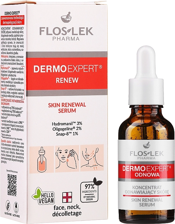 Floslek Сыворотка для лица регенерирующая Dermo Expert Skin Renewal Serum - фото N1