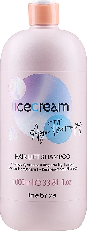 Inebrya Регенерирующий шампунь для зрелых и пористых волос Ice Cream Age Therapy Hair Lift Shampoo - фото N3