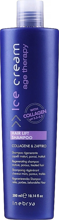 Inebrya Регенерирующий шампунь для зрелых и пористых волос Ice Cream Age Therapy Hair Lift Shampoo - фото N5