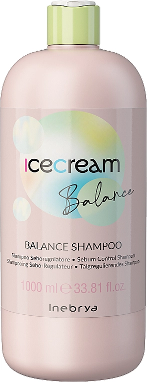 Inebrya Шампунь для жирной кожи головы Ice Cream Balance Shampoo - фото N3