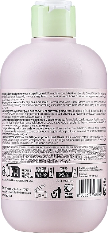 Inebrya Шампунь для жирної шкіри голови Ice Cream Balance Shampoo - фото N2