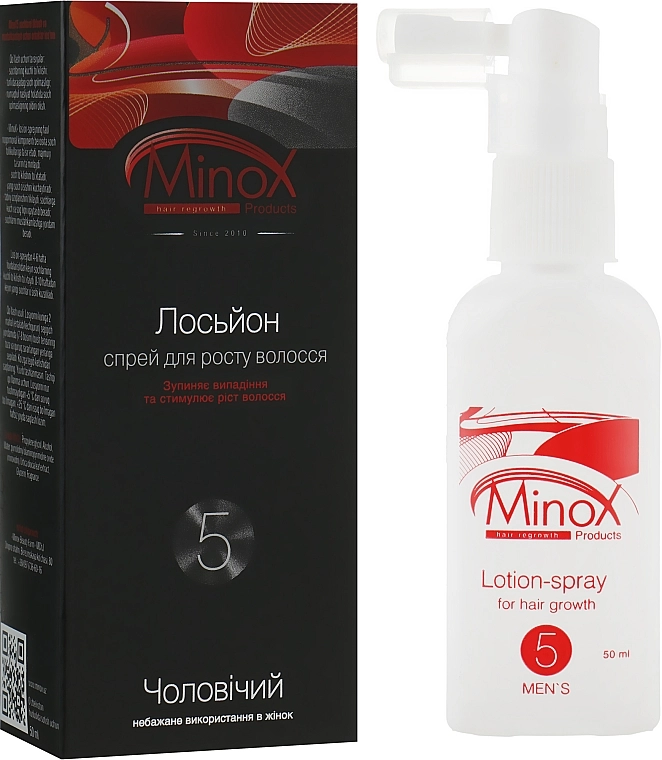 MinoX Лосьйон-спрей проти випадіння волосся 5 Lotion-Spray For Hair Growth - фото N4