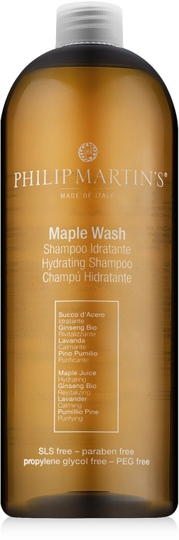 Philip Martin's Зволожуючий шампунь для сухого волосся Maple Wash Hudrating Shampoo - фото N2