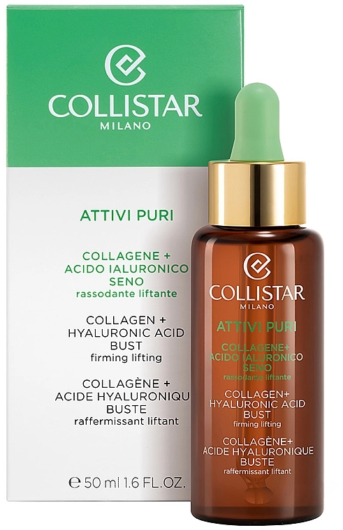 Collistar Концентрат-лифтинг для груди Attivi Puri Collagene + Acido Ialuronico - фото N3