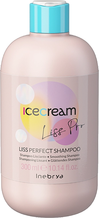 Inebrya Шампунь для жорсткого і неслухняного волосся Ice Cream Liss-Pro Liss Perfect Shampoo - фото N1