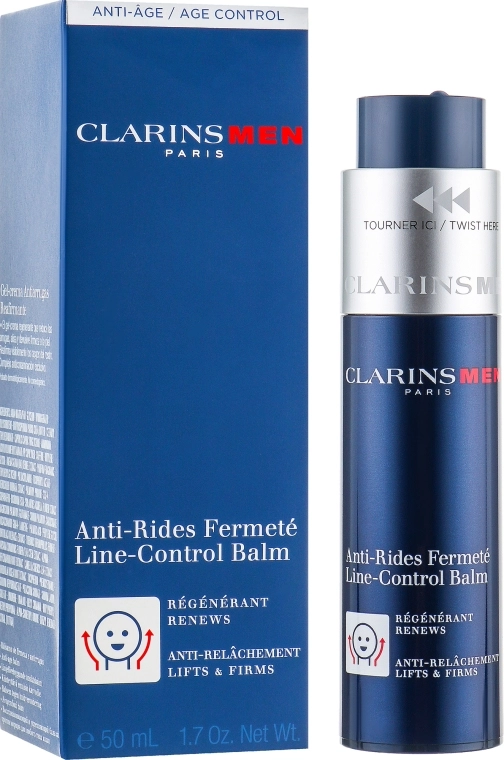 Clarins Бальзам для обличчя антивіковий Men Line-Control Balm - фото N2