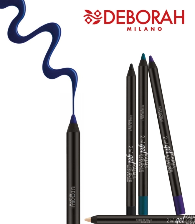 Deborah 2 in 1 Kajal & Gel Eyeliner Підводка для очей - фото N2