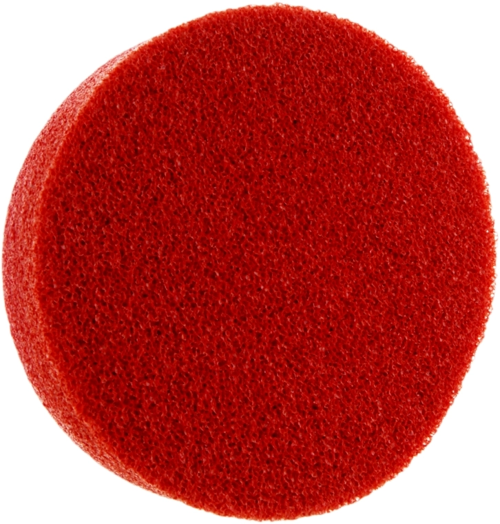 Zauber Спонж для макіяжу косметичний, червоний круглий, S-070 - фото N1