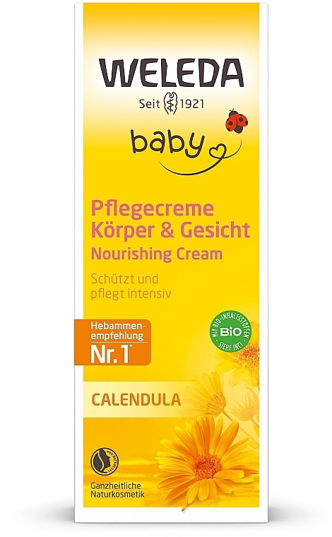Weleda Детский питательный крем «Календула» Calendula Nourishing Baby Cream - фото N2