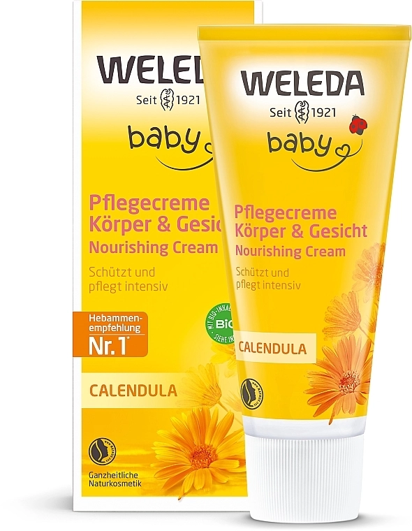 Weleda Дитячий поживний крем «Календула» Calendula Pflegecreme - фото N3