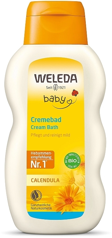 Weleda Молочко для купания младенцев Calendula Baby Cream Bath - фото N1
