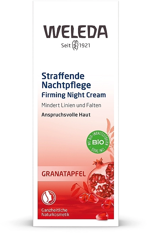 Weleda Гранатовий нічний крем-ліфтинг Granatapfel Straffende Nachtpflege - фото N1