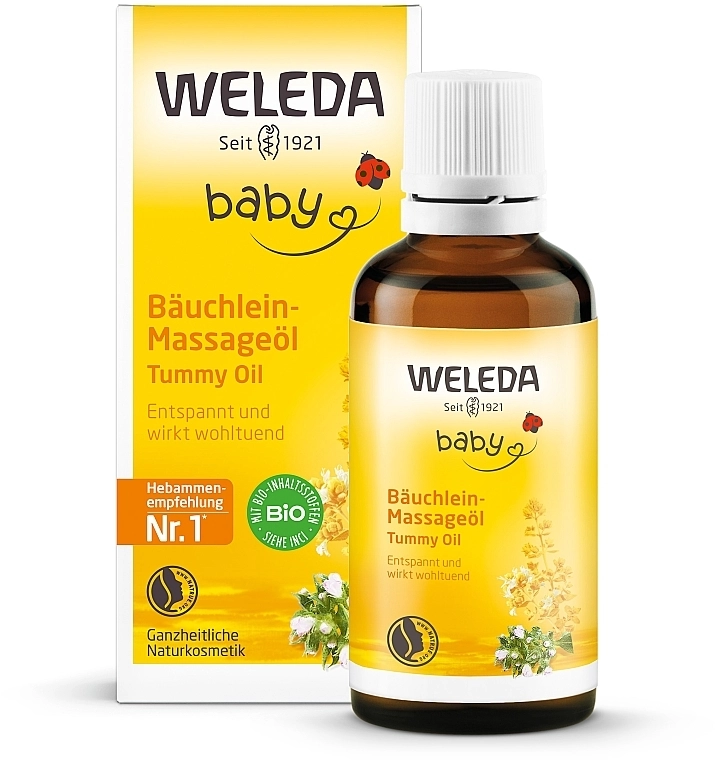 Weleda Масло від вздуття животика у немовлят Baby-Bauchleinol - фото N2