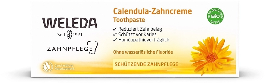 Weleda Зубна паста Calendula-Zahncreme - фото N4