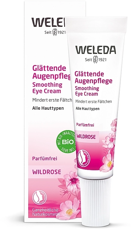 Weleda Розовый крем для интенсивного ухода за кожей вокруг глаз Wildrose Intensive-Augencreme - фото N3