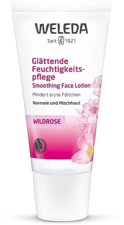 Weleda Рожевий розгладжуючий зволожуючий крем-догляд Wildrosen Glattende Feuchtigkeitspflege - фото N1