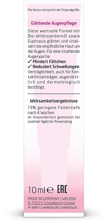 Weleda Рожевий розгладжуючий зволожуючий крем-догляд Wildrosen Glattende Feuchtigkeitspflege - фото N3