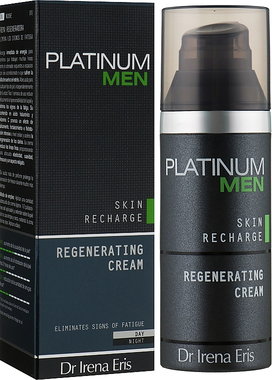 Dr Irena Eris Нічна сиворотка, усуваюча ознаки втоми Dr. Irena Eris Platinum Men Skin Recharge Regenerating Cream - фото N2