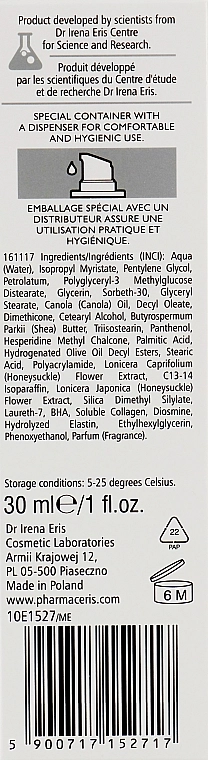 Pharmaceris Спеціальний заспокійливо-зміцнюючий крем для обличчя N Active-Capilaril Forte Cream - фото N3