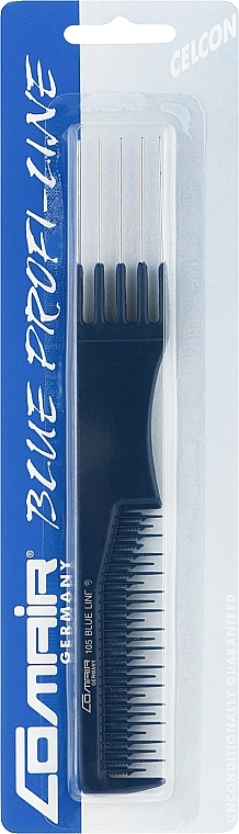 Comair Расческа №105 "Blue Profi Line" для тупирования с гребнем, 19,5 см - фото N1