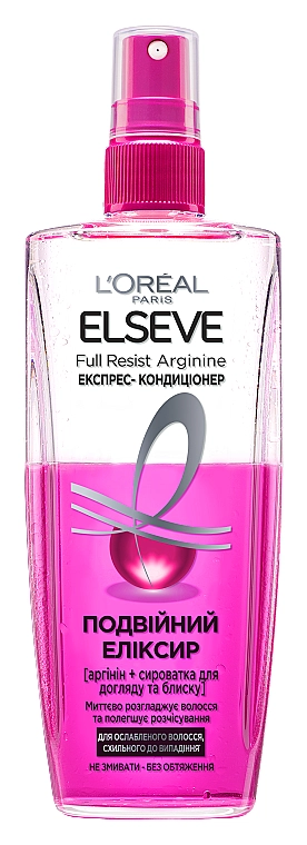 L’Oreal Paris Експрес-кондиціонер "Подвійний еліксир" з аргініном для слабкого, схильного до випадіння волосся LOreal Paris Elseve Conditioner - фото N1