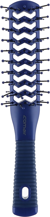 Comair Двусторонняя туннельная щетка для волос, синяя - фото N1