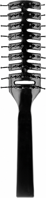 Comair Фігурна щітка для волосся, 7-рядна, чорна - фото N1