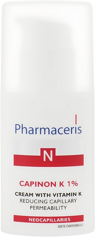 Pharmaceris Крем уплотняющий сосуды с витамином К N Capinon K 1% Cream With Vitamin K - фото N2