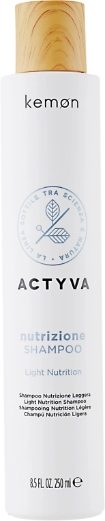 Kemon Шампунь для злегка сухого волосся Actyva Nutrizione Shampoo Light Nutrition - фото N1