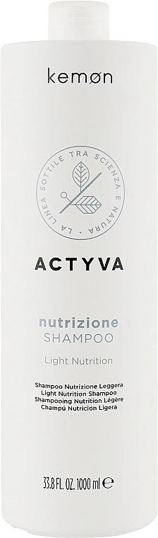 Kemon Шампунь для слегка сухих волос Actyva Nutrizione Shampoo Light Nutrition - фото N3