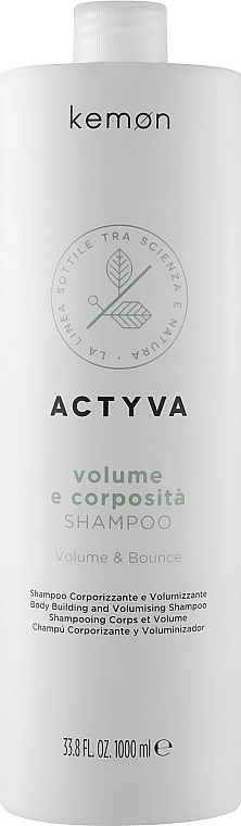 Kemon Шампунь для додання волоссю об'єму Actyva Volume e Corposita Shampoo - фото N3