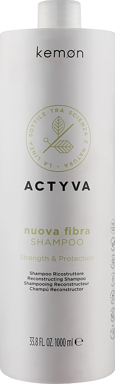 Kemon Шампунь для ослабленных и поврежденных волос Actyva Nuova Fibra Shampoo - фото N3