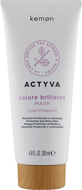 Kemon Маска для фарбованого волосся Actyva Colore Brillante Mask - фото N1