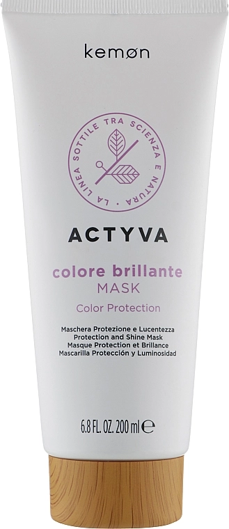 Kemon Маска для окрашенных волос Actyva Colore Brillante Mask - фото N1