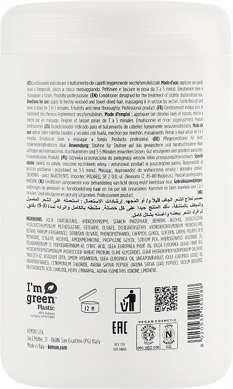 Kemon Кондиціонер для злегка сухого волосся Actyva Nutrizione Cond - фото N4