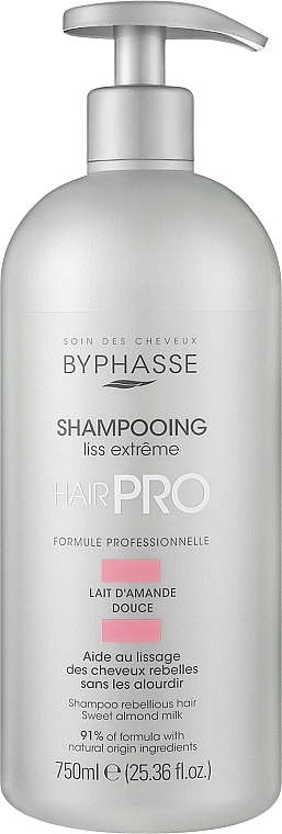 Byphasse Шампунь для гладкости и блеска волос Hair Pro Shampoo Liss Extreme - фото N1