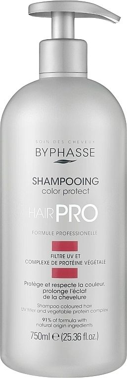 Byphasse Шампунь для защиты окрашенных волос Hair Pro Shampoo Color Protect - фото N1