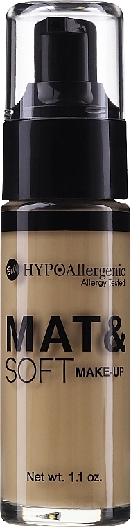 Bell Hypo Allergenic Mat&Soft Make-Up Матирующий флюид - фото N1