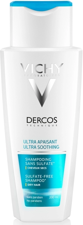 Vichy Успокаивающий шампунь для сухих волос Dercos Ultra Soothing Dry Hair Shampoo - фото N3