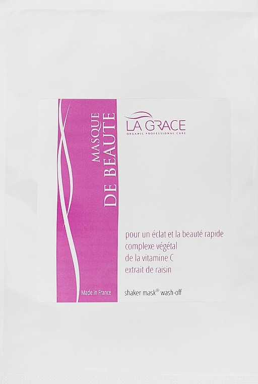 Маска для обличчя "Миттєва краса" - La Grace Masque De Beaute, 25 г - фото N1