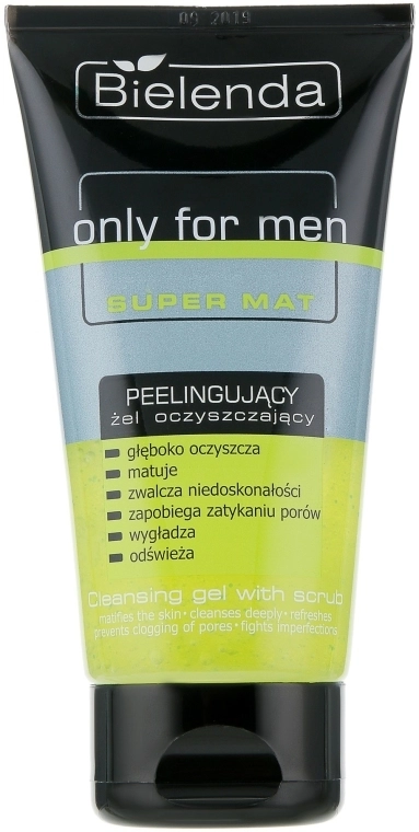 Bielenda Очищаючий скраб–гель Only For Men Super Mat Cleansing Gel With Scrub - фото N1