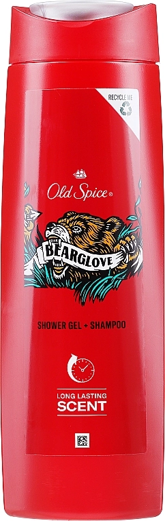 OLD SPICE Шампунь-гель для душа 2в1 Bearglove Shower Gel + Shampoo 2-in-1 - фото N3