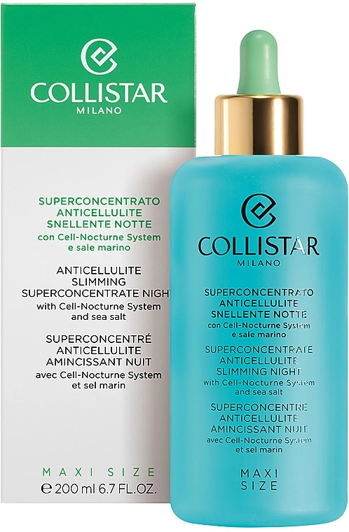 Нічний антицелюлітний суперконцентрат - Collistar Anticellulite Slimming Superconcentrate Night, 200 мл - фото N1