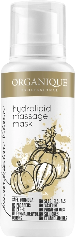 Organique Гідроліпідна маска-мус для масажу обличчя Professional Pumpkin Line Mask - фото N1