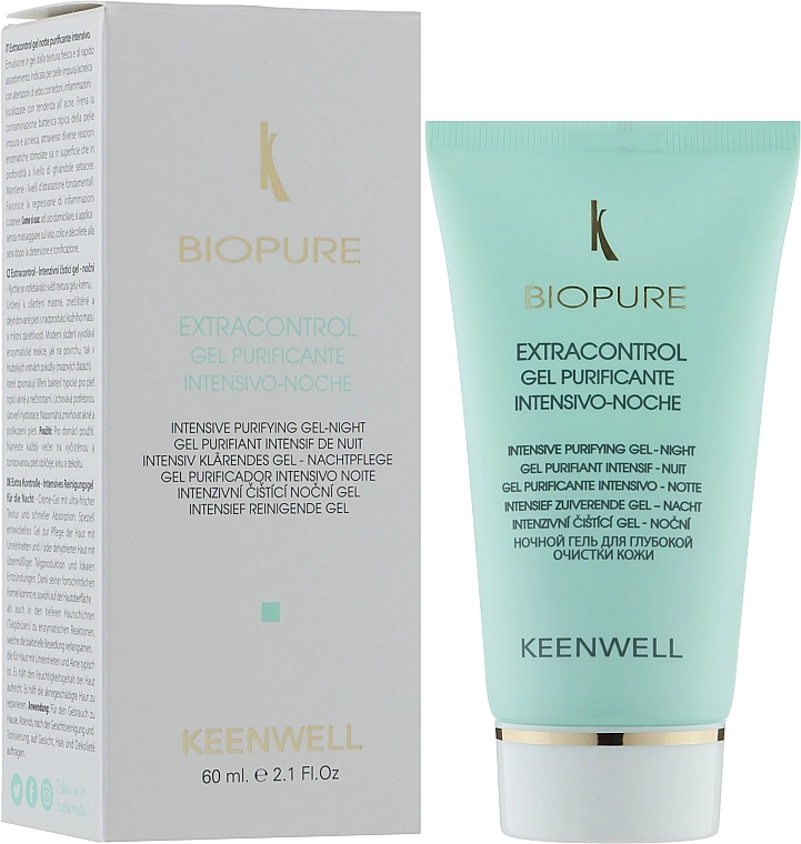 Keenwell Нічний гель для глибокого очищення шкіри Biopure Intensive Purifying Gel Night - фото N2