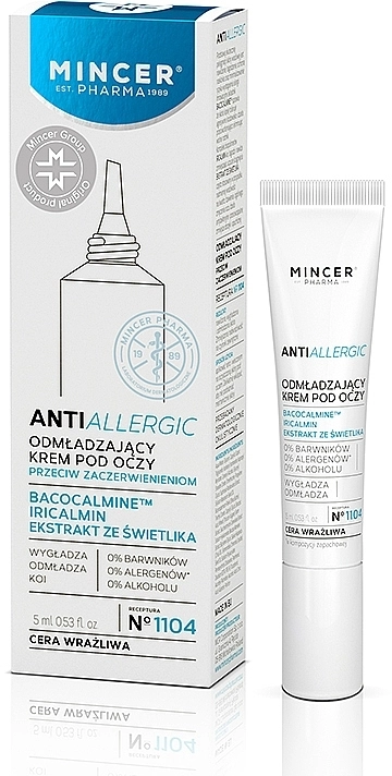 Mincer Pharma Омолаживающий крем для глаз 1104 Anti Allergic 1104 Eye Cream - фото N1