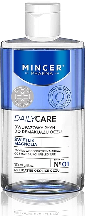 Mincer Pharma Двофазний засіб для зняття макіяжу з очей і губ 01 Daily Care 01 - фото N1