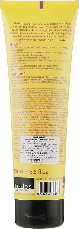 Mades Cosmetics Кондиціонер «Захист кольору. Сяючий блонд» Radiant Blonde Colour Protect Conditioner - фото N2